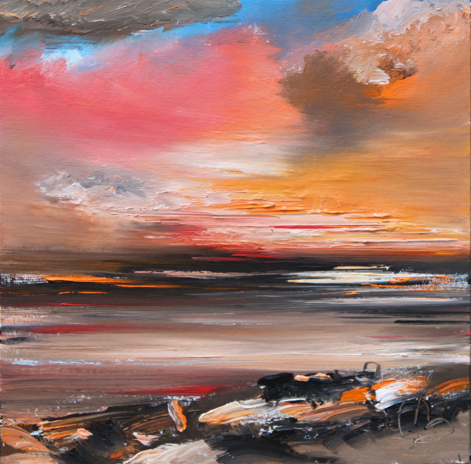'Northern Summer Sunset' by artist Rosanne Barr